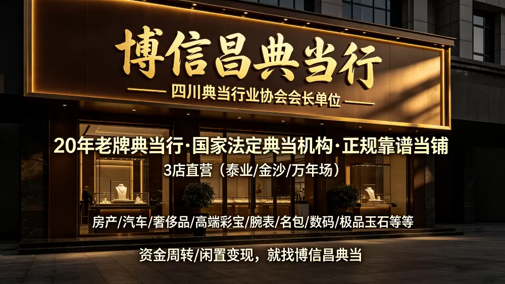 成都典当｜你的高奢彩宝与名表，也是你的应急资产