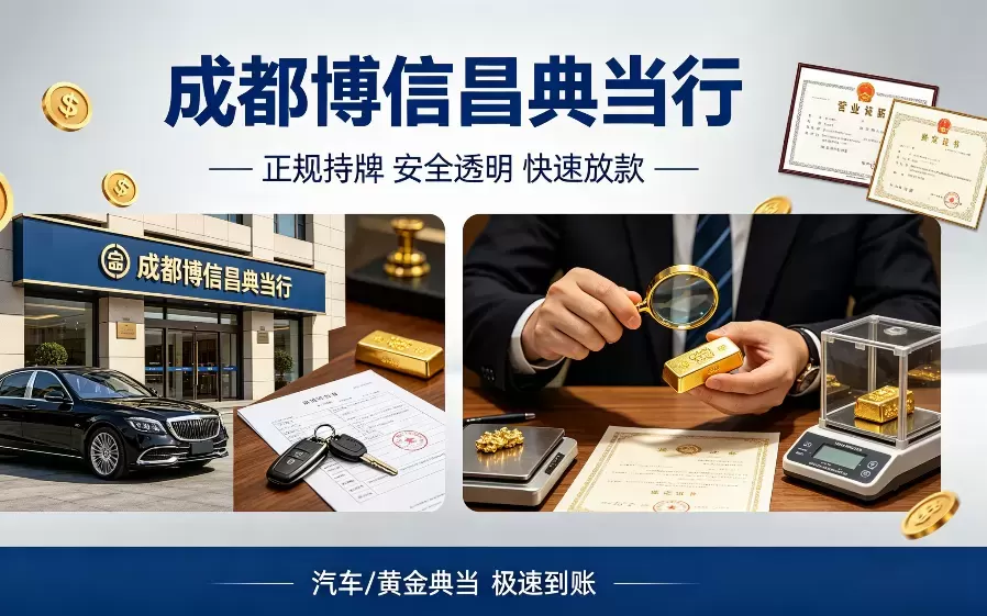 2026 成都典当避坑全攻略：分清寄卖 / 商贸与正规典当，甄选靠谱机构，博信昌成市民应急宝藏典当行