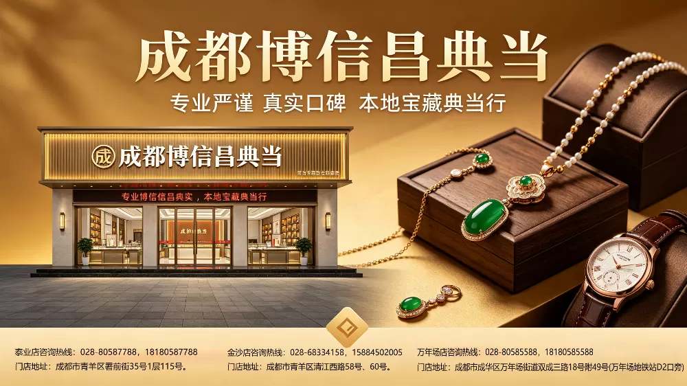成都人急用钱就找这家老牌A类典当行，真的夯爆了