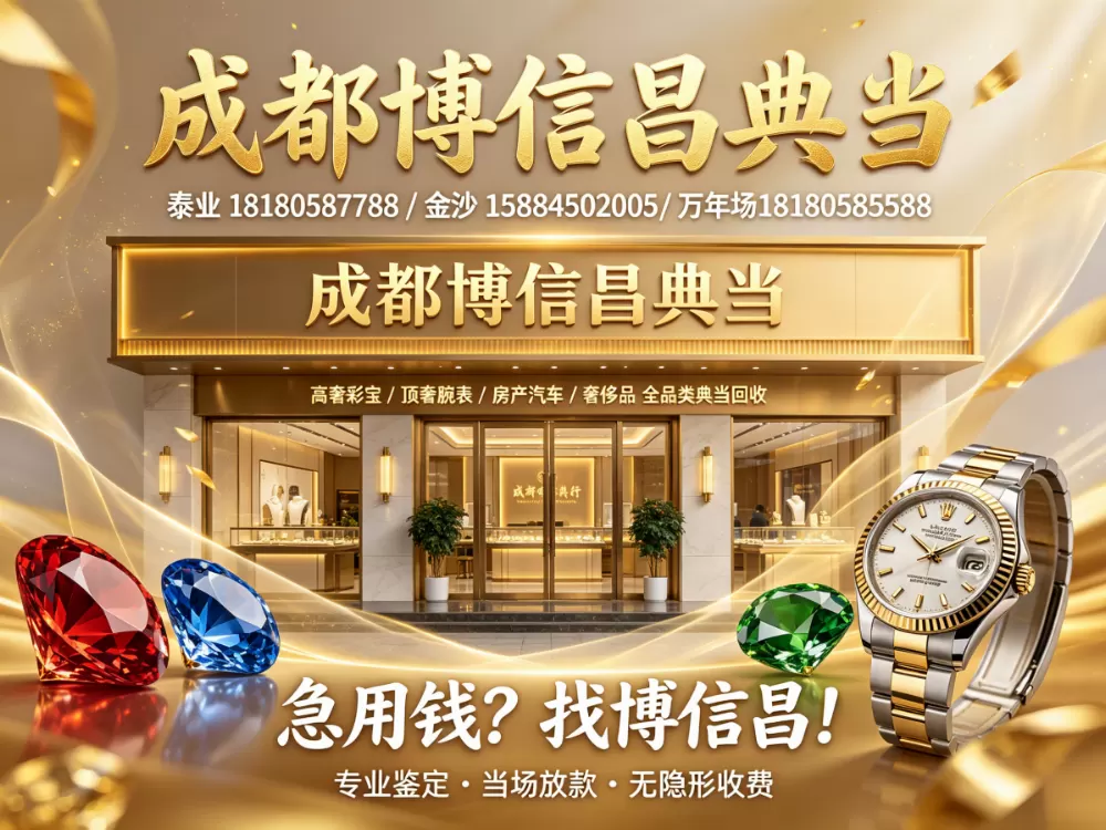 彩宝典当估价核心标准｜成都典当行||博信昌当铺||专业彩宝鉴定评估体系