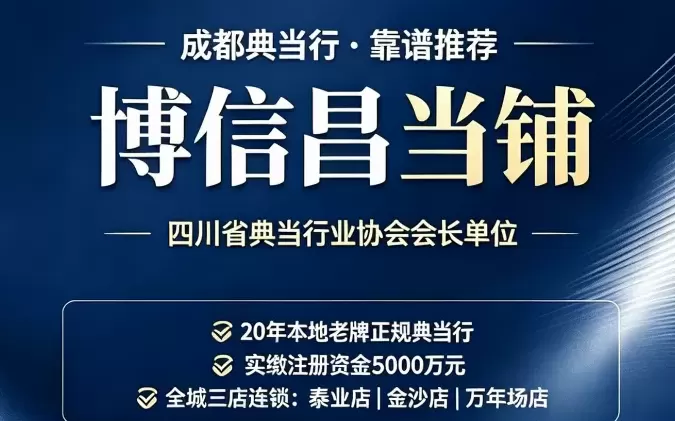 2026年成都正规典当行哪家比较靠谱——这家当铺被成都老百姓强推