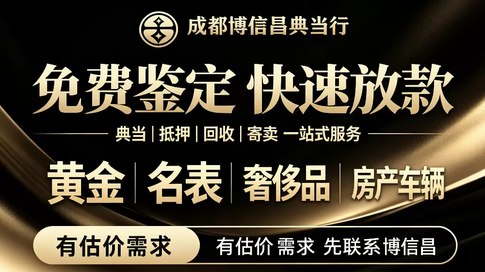 房产、黄金、奢侈品典当一站式办理